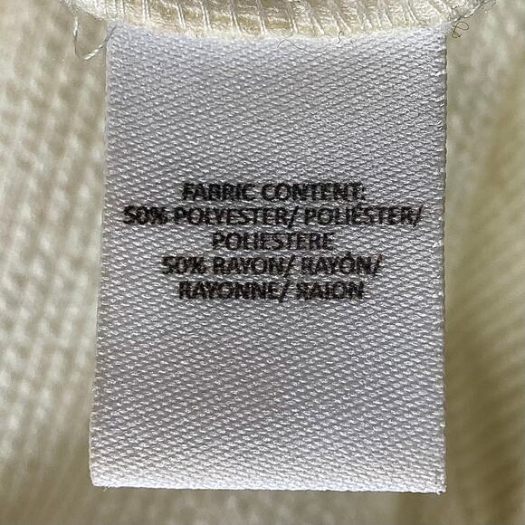 Derek Lam 10 Crosby Intermix sweater, Womens medum ribbed Lace-Up Ivory pullover - Picture 6 of 8